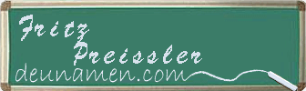 Fritz Preissler Visitenkarte